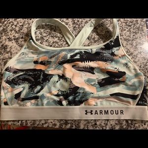 Under Armour medium impact marble sports bra